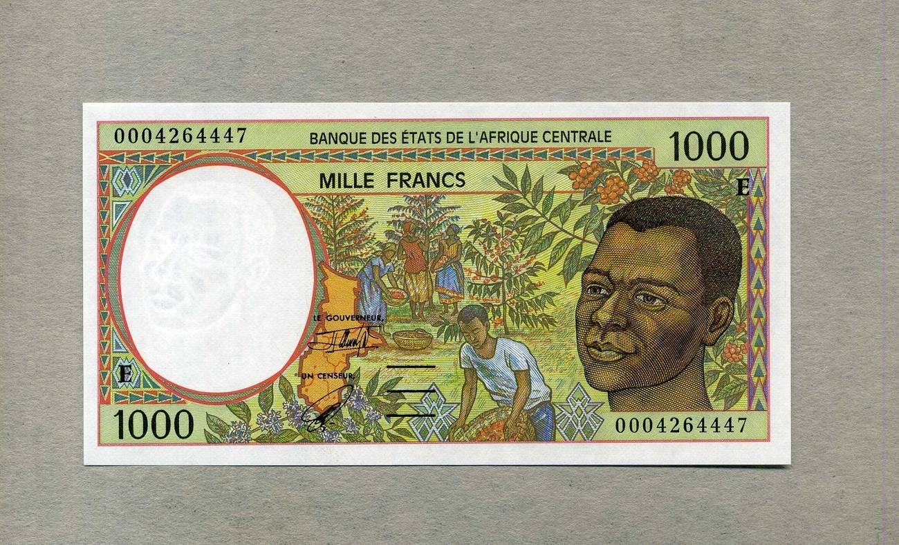 Zentral Afrika Staaten 1 000 Francs 2000 P 202 E G Unc Kassenfrisch