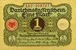 Geldscheine der Inflation 1919-1924 1 Mark Ros.64