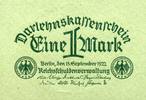 Geldscheine der Inflation 1919-1924 1 Mark Ros.73a