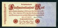 Geldscheine der Inflation 1919-1924 500.000 Mark Ros.91b