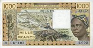 West-Afrikanische Staaten 1.000 Francs Pick 406