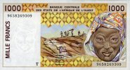 West-Afrikanische Staaten 1.000 Francs Pick 811