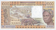 West-Afrikanische Staaten 1.000 Francs