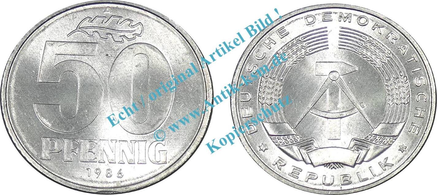 Pf Kursm Nze Ddr Pfennig St Ck Bfr Stgl Von A J