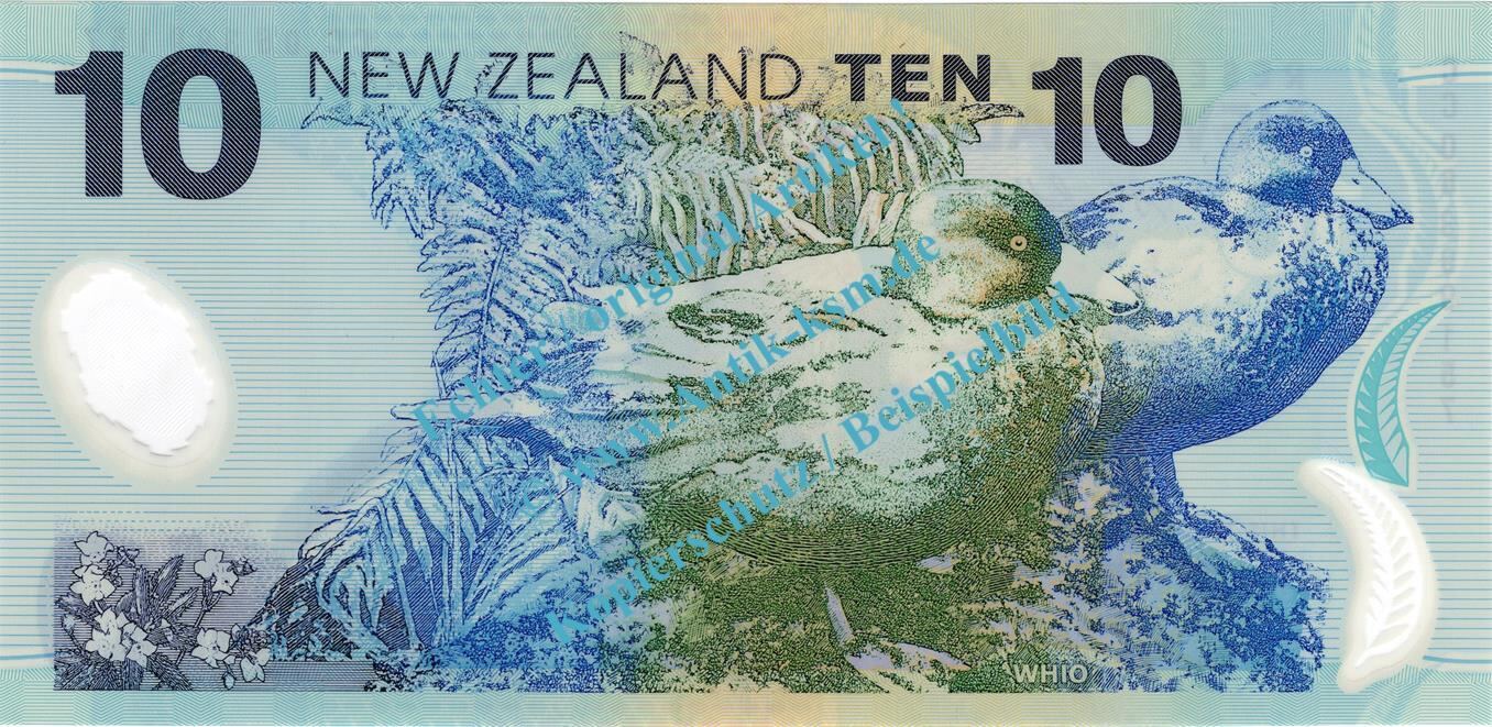 1999 Banknote Neuseeland New Zealand 10 Dollar Schein Kate Sheppard