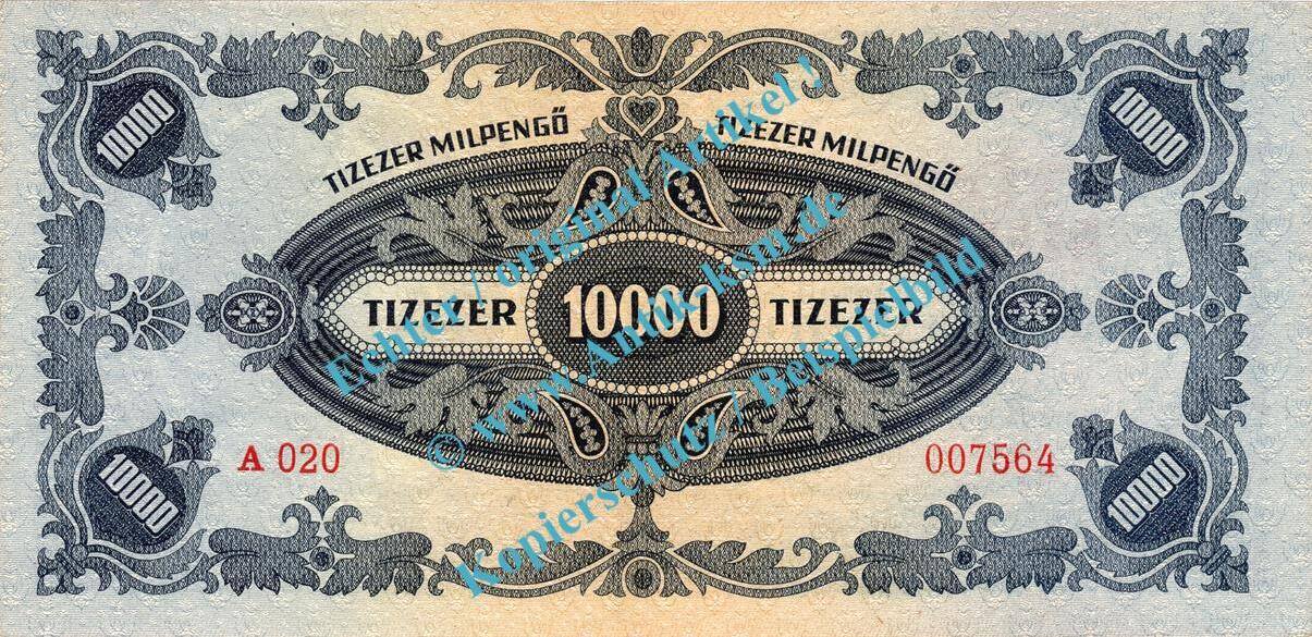 Banknote Ungarn Hungary Pengo Schein Von In Unc Kfr