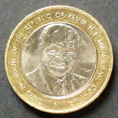 Kenia 40 Shillings 2003 S 35 BiMe Mwai Emilio Stanley Kibaki