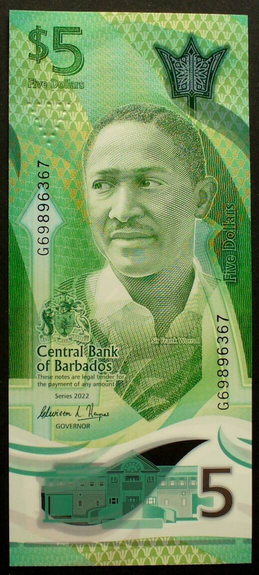 Barbados Dollars P Polymer Kfr Ma Shops