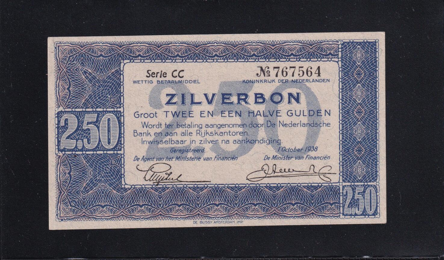 Niederlande 2 5 Gulden 1938 Fast Kassenfrisch I MA Shops