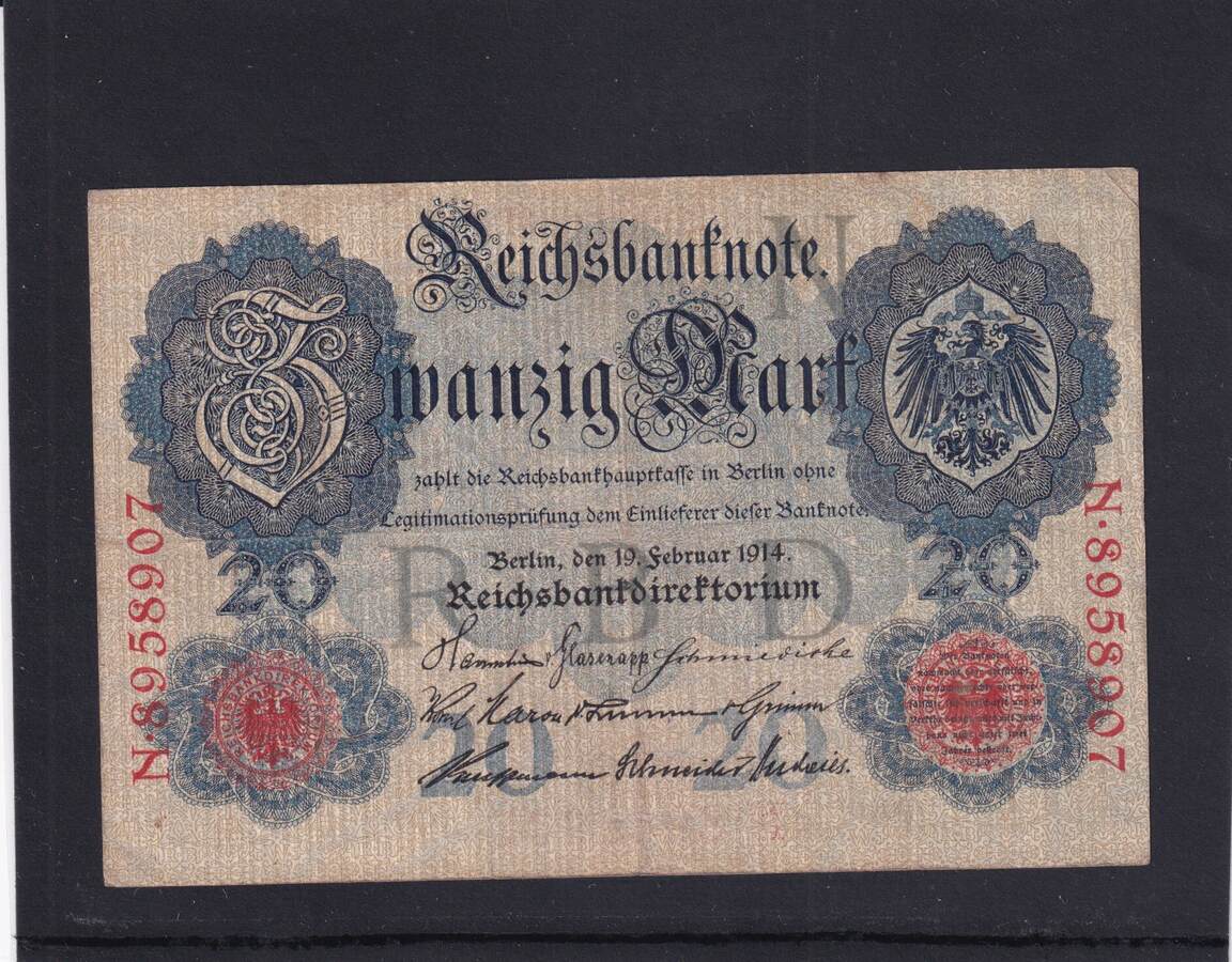 Kaiserreich Reichsbanknote Mark Ro B Deu B Kn Stellig