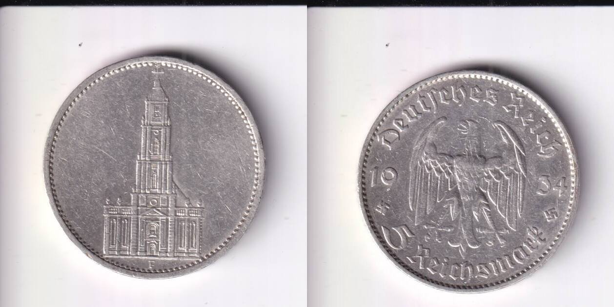 Deutsches Reich Drittes Reich Reichsmark F Garnisonkirche