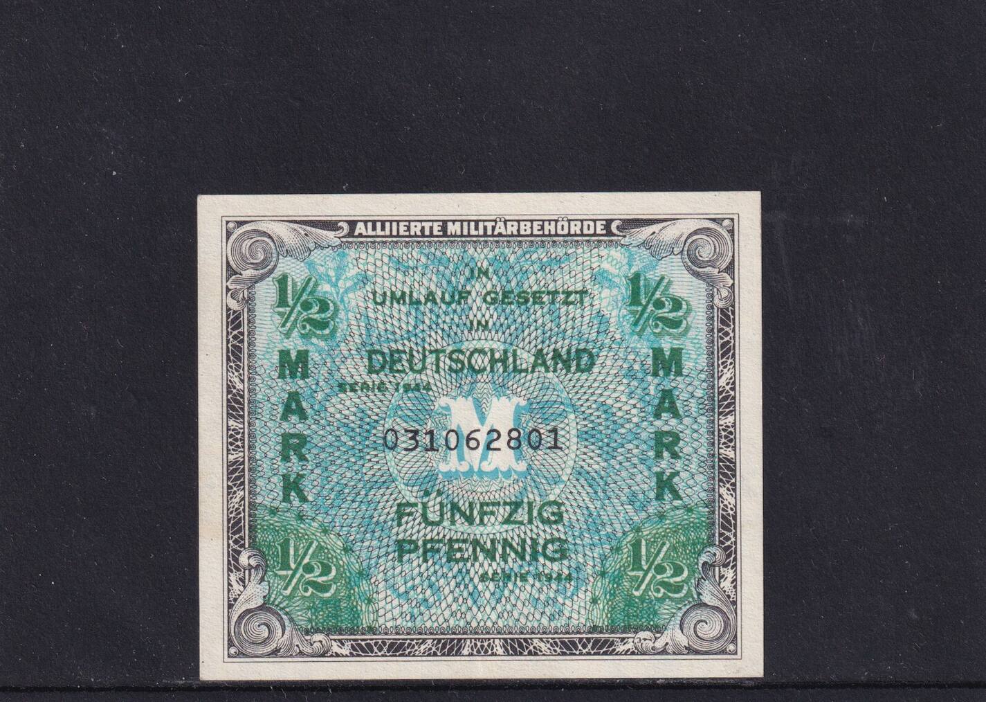 Deutschland Alliierte Besatzung 1 2 Mark 1944 Ro 200a AMD 1a US