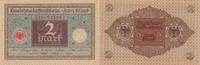 Deutsches Reich, Weimarer Republik 2 Mark Ro.65a Druck braun, Siegel rot,