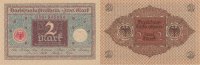 Deutsches Reich, Weimarer Republik 2 Mark Ro.65a Druck braun, Siegel rot,