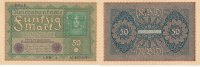 Deutsches Reich, Weimarer Republik 50 Mark Ro.62a Reihe 1,