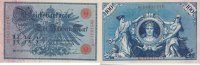 Deutsches Reich, Kaiserreich, 100 Mark Ro.33b KN 29mm,Siegel rot,