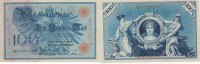 Deutsches Reich, Kaiserreich, 100 Mark Ro.33b KN 29mm,Siegel rot,