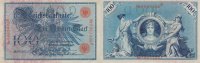 Deutsches Reich, Kaiserreich, 100 Mark Ro.33b KN 29mm,Siegel rot,