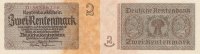 Deutsches Reich, Drittes Reich, 2 Rentenmark Ro.167b Reichsdruck KN 8 stellig, rot,