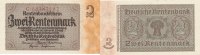 Deutsches Reich, Drittes Reich, 2 Rentenmark Ro.167b Reichsdruck KN 8 stellig, rot,