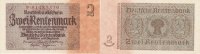 Deutsches Reich, Drittes Reich, 2 Rentenmark Ro.167b Reichsdruck KN 8 stellig, rot,