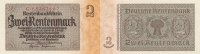 Deutsches Reich, Drittes Reich, 2 Rentenmark Ro.167b Reichsdruck KN 8 stellig, rot,