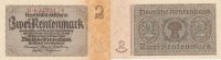 Deutsches Reich, Drittes Reich, 2 Rentenmark Ro.167b Reichsdruck KN 8 stellig, rot,