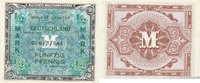 Deutschland, Alliierte Besatzung, 1/2 Mark Ro.200a US Druck, KN 9 stellig,
