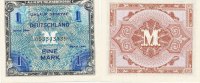 Deutschland, Alliierte Besatzung, 1 Mark Ro.201a US Druck, KN 9 stellig,