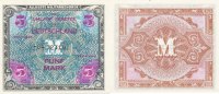 Deutschland, Alliierte Besatzung, 5 Mark Ro.202d UdSSR Druck KN 8stellig,