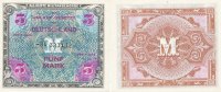 Deutschland, Alliierte Besatzung, 5 Mark Ro.202d UdSSR Druck KN 8stellig,