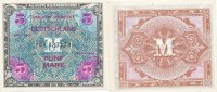 Deutschland, Alliierte Besatzung, 5 Mark Ro.202d UdSSR Druck KN 8stellig,