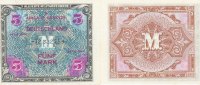Deutschland, Alliierte Besatzung, 5 Mark Ro.202d UdSSR Druck KN 8stellig,