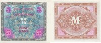 Deutschland, Alliierte Besatzung, 5 Mark Ro.202d UdSSR Druck KN 8stellig,