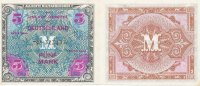 Deutschland, Alliierte Besatzung, 5 Mark Ro.202d UdSSR Druck KN 8stellig,