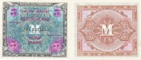 Deutschland, Alliierte Besatzung, 5 Mark Ro.202d UdSSR Druck KN 8stellig,