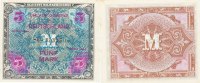 Deutschland, Alliierte Besatzung, 5 Mark Ro.202d UdSSR Druck KN 8stellig,
