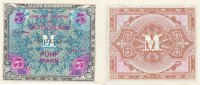 Deutschland, Alliierte Besatzung, 5 Mark Ro.202d UdSSR Druck KN 8stellig,