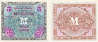 Deutschland, Alliierte Besatzung, 5 Mark Ro.202d UdSSR Druck KN 8stellig,