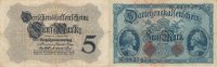 Deutsches Reich, Kaiserreich, 5 Mark Ro.48b KN 7 stellig,