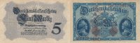 Deutsches Reich, Kaiserreich, 5 Mark Ro.48c KN 8 stellig,