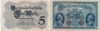 Deutsches Reich, Kaiserreich, 5 Mark Ro.48c KN 8 stellig,