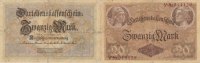 Deutsches Reich, Kaiserreich, 20 Mark Ro.49a KN 6stellig