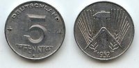 Deutschland 5 Pfennig DDR