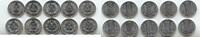 Deutschland 1 Pfennig DDR Lot 10 Stück