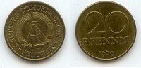 Deutschland 20 Pfennig DDR
