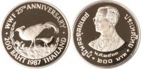 Thailand 200 Baht Thailand, 200 Baht, Prälatfasan, 1981, PP