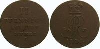 Braunschweig-Calenberg-Hannover Cu 2 Pfennig Georg IV. 1820-1830. Bild