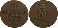 Braunschweig-Calenberg-Hannover Cu 2 Pfennig Georg IV. 1820-1830. Bild