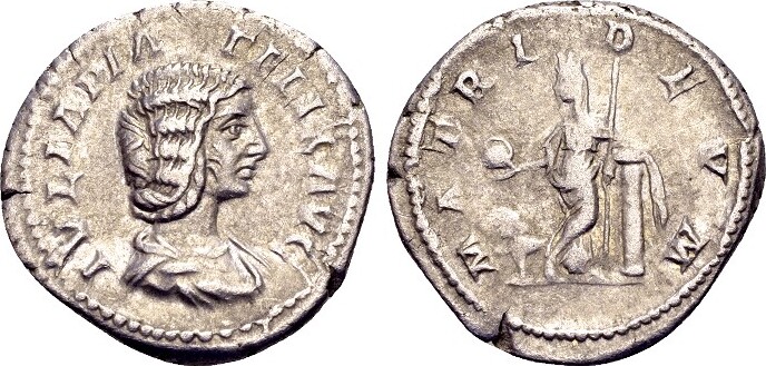 Roman Imperial Denarius Julia Domna Frau Des Septimius Severus 193 211